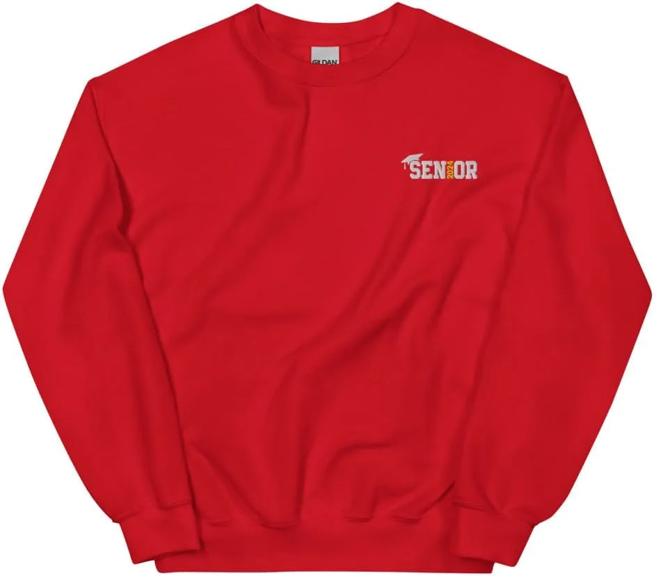 Толстовка Senior 2024 с вышивкой, Unisex, мужской размер
