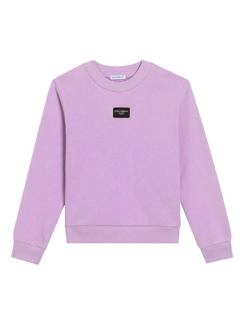 

Толстовка из джерси с логотипом Dolce & Gabbana Kids, фиолетовый