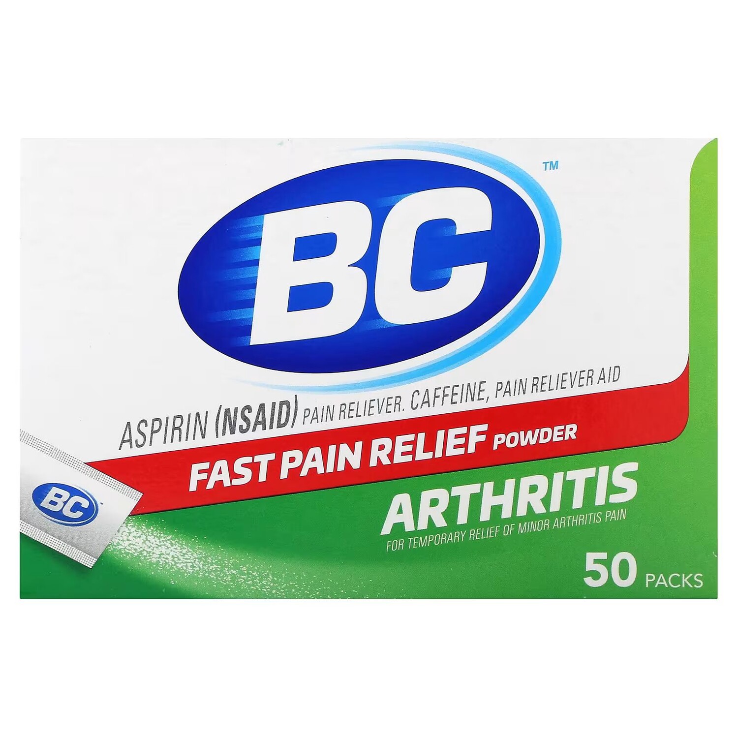 

Порошок для быстрого обезболивания, артрит, 50 упаковок Bc