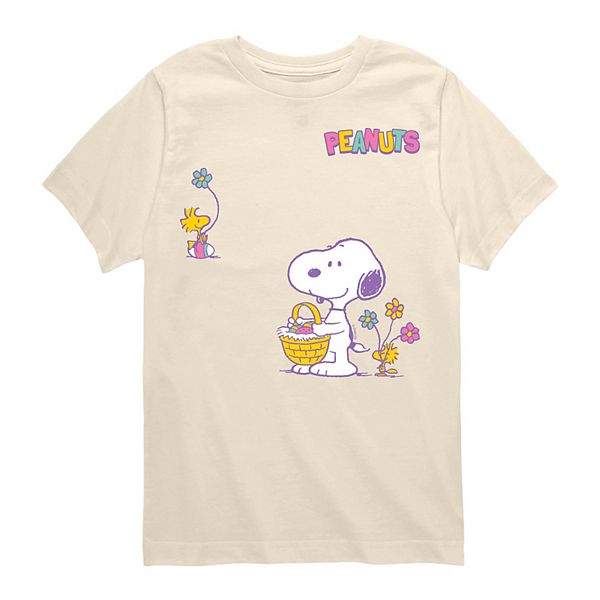 

Футболка с принтом Peanuts Easter Collage для мальчиков 8-20 Licensed Character, Cream