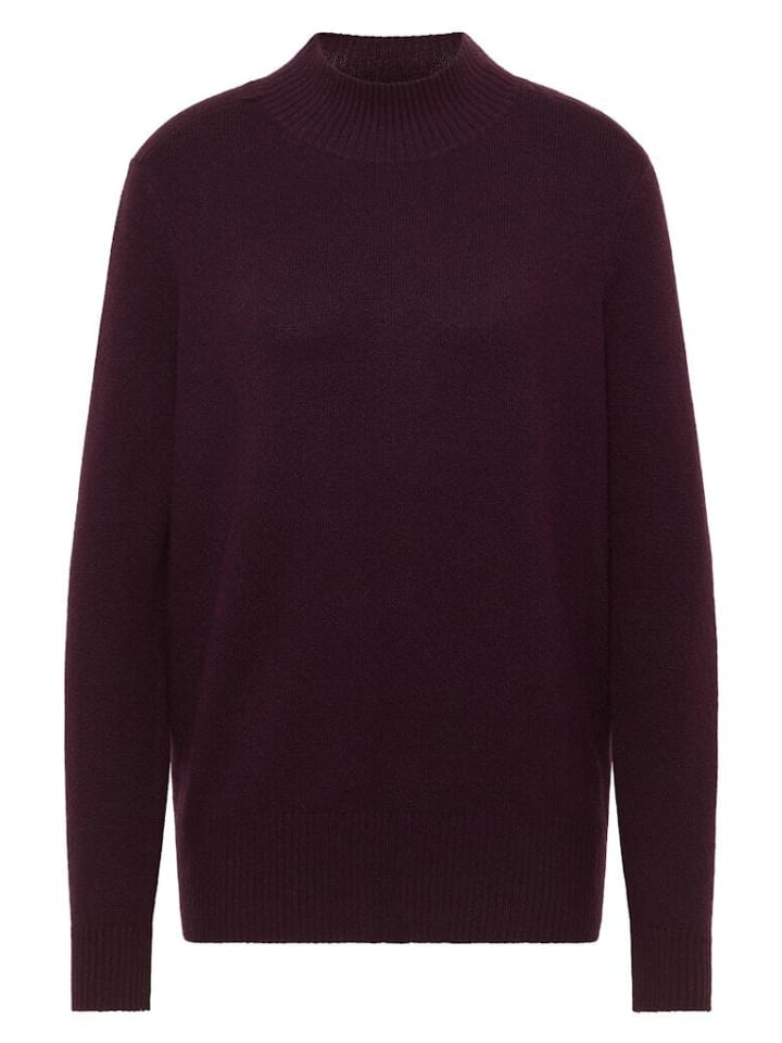 

Свитер цвета баклажаново-красный меланж Cecil