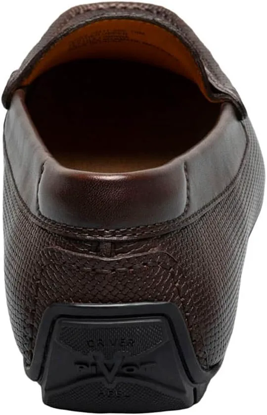 Мужские слипоны Florsheim Motor Moc Toe Penny Driver, коричневый — фото 3