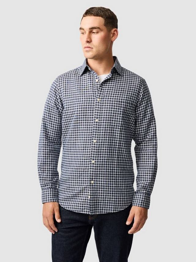 

Southburn рубашка Slim Fit с длинным рукавом из льна и хлопка в клетку Rodd & Gunn, Royal