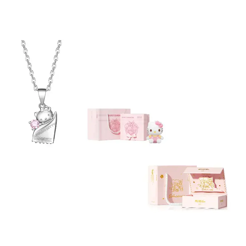 

Sanrio Ожерелье s925 серебро hello kitty принцесса в бегах, для подруги, женское