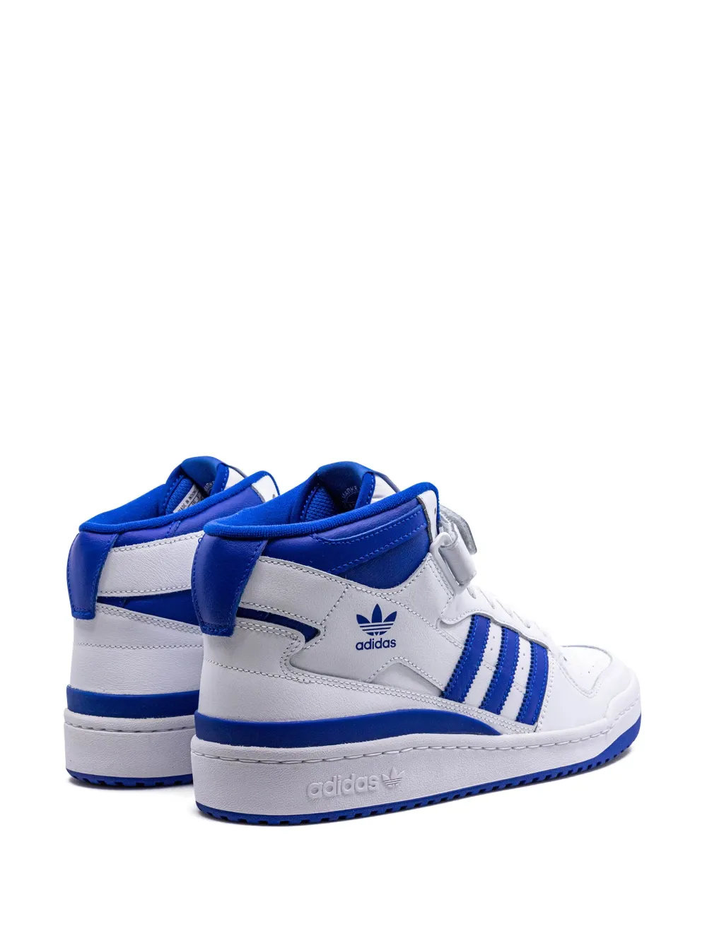 Кроссовки Forum Mid White/Royal adidas, белый — фото 3