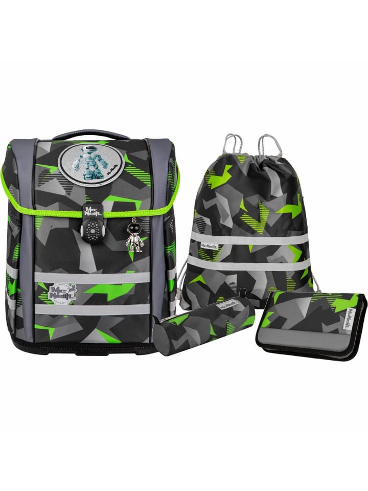 

McNeill Набор школьных сумок PERFECTO TECHNO из 5 предметов, серый