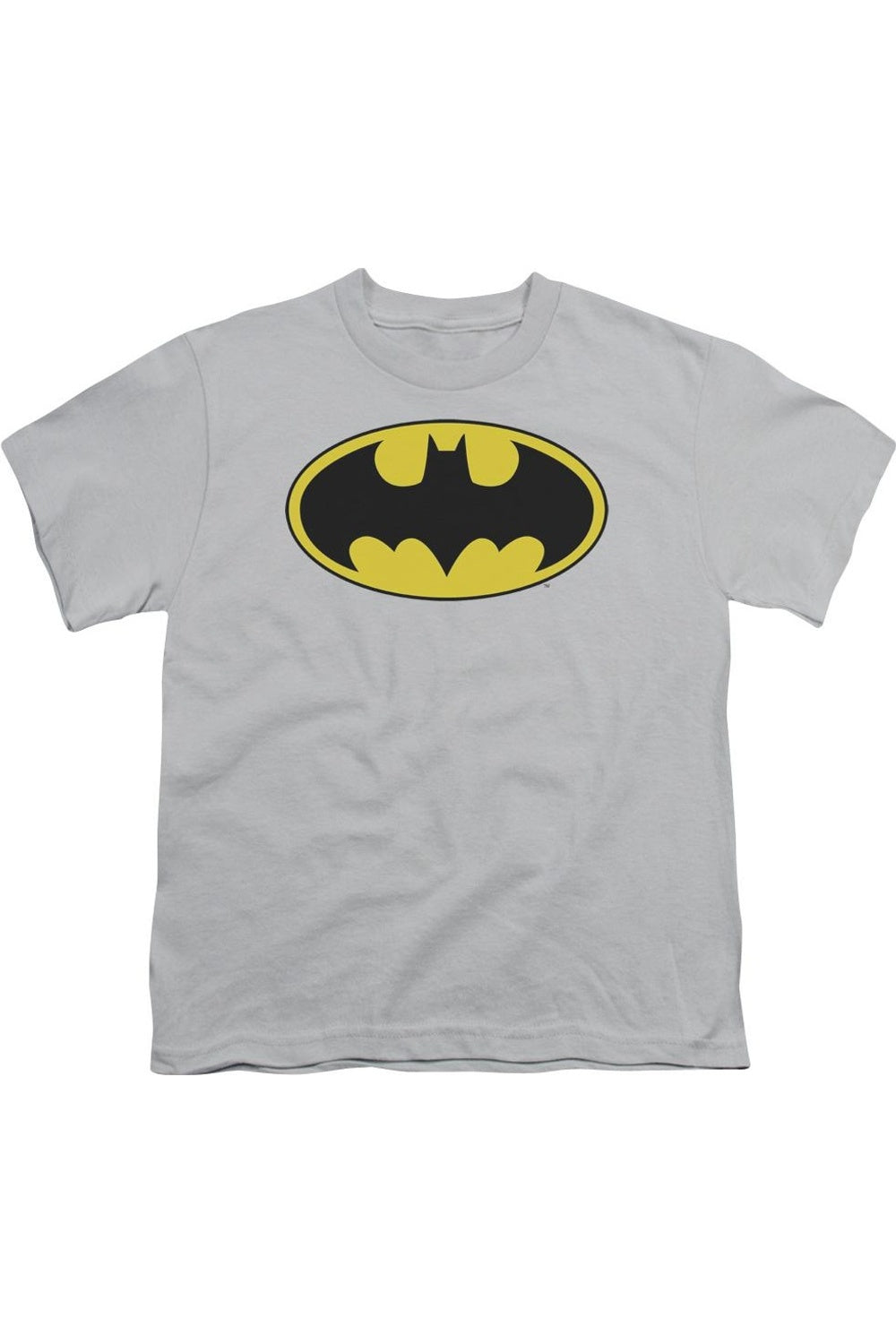 

Футболка с коротким рукавом и логотипом Batman от DC Comics для детей Gildan, серебряный