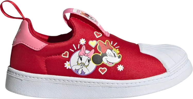 

Кроссовки Disney x Superstar 360 J 'Minnie Mouse and Daisy Duck', красный
