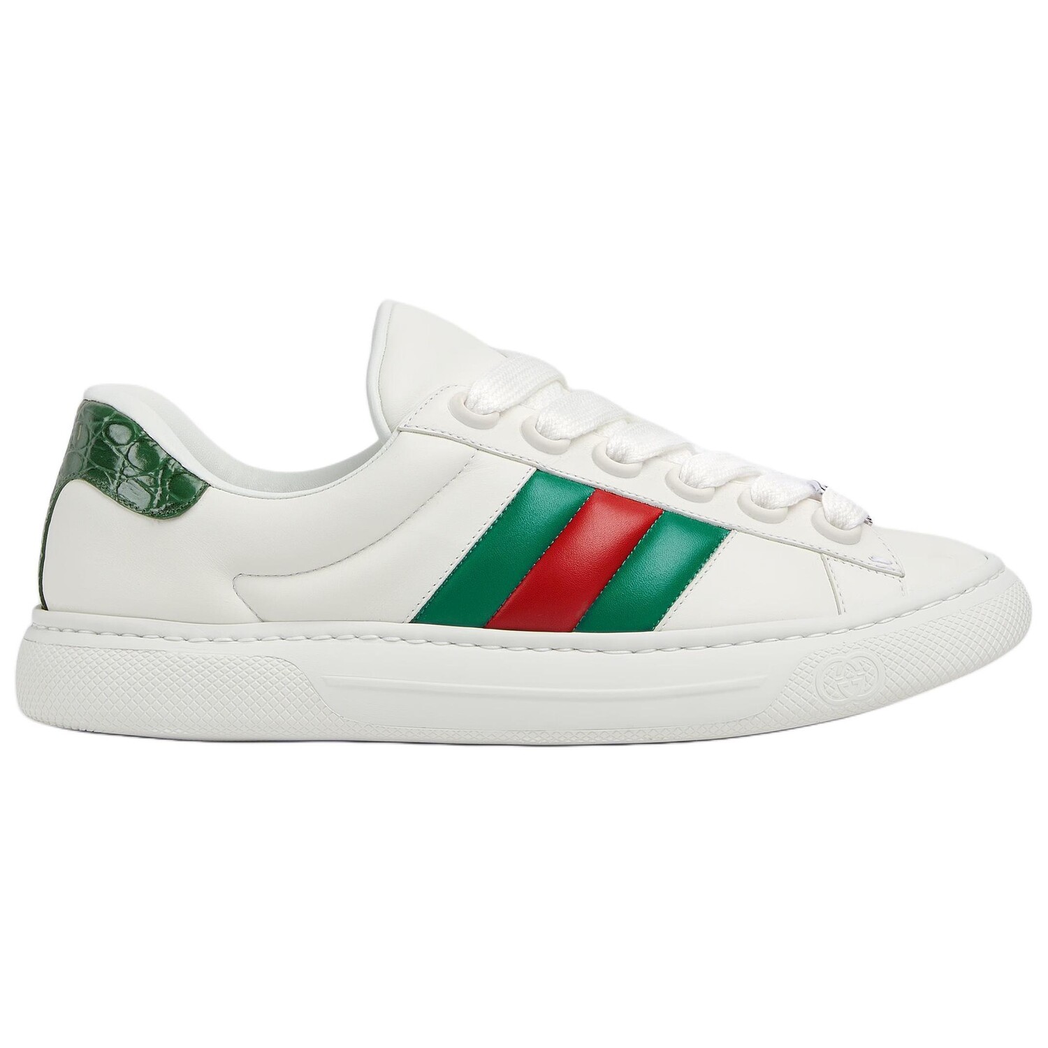 Кеды мужские, ACE обувь для скейтбординга Низкая белый Gucci — фото 2