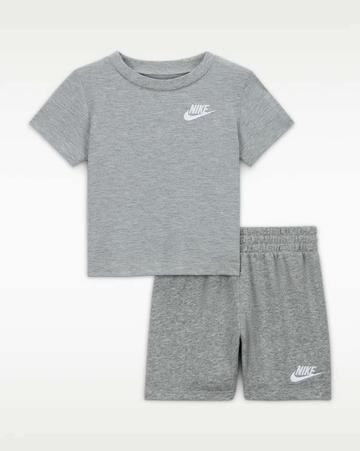Детский (12-24M) комплект Club из 2 предметов: вязаные шорты Nike, Dark Grey Heather