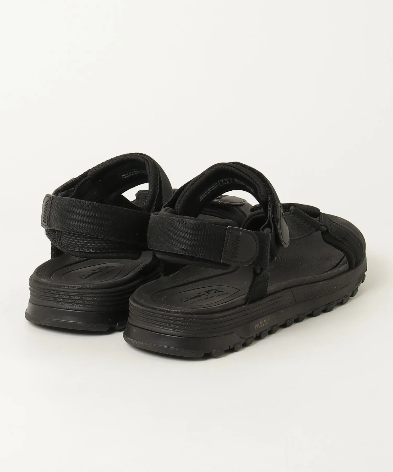 Мужские спортивные сандалии Clarks ATL TREK SEA с регулируемыми ремнями черные — фото 2