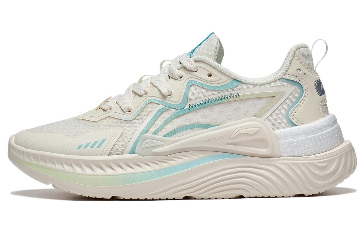 

LINING Qingyou Lifestyle Shoes Women's Low-top Beige/Blue