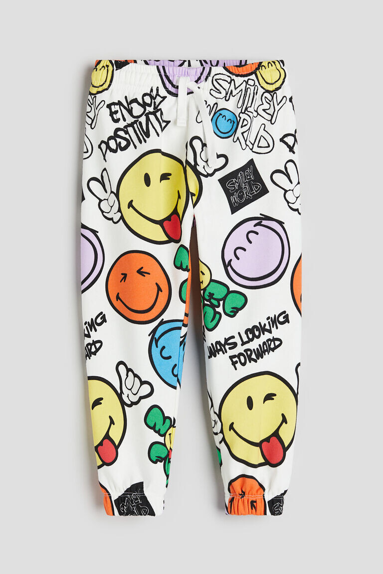 

Джоггеры с рисунком H&M, белый