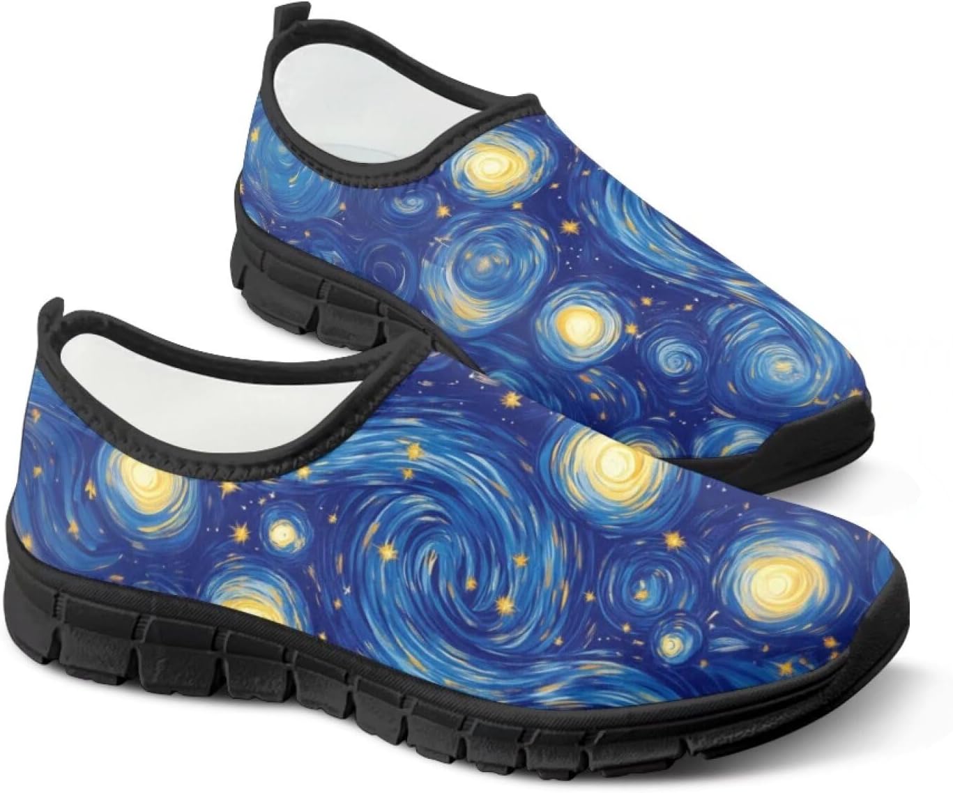 

Мужские слипоны, удобные кроссовки для бега, мужские прогулочные лоферы, дышащие Cugasmaru, Starry Night