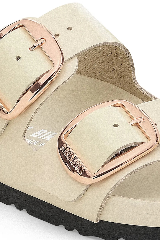 Шлепанцы Arizona Exq с крупной пряжкой Birkenstock, бежевый — фото 3