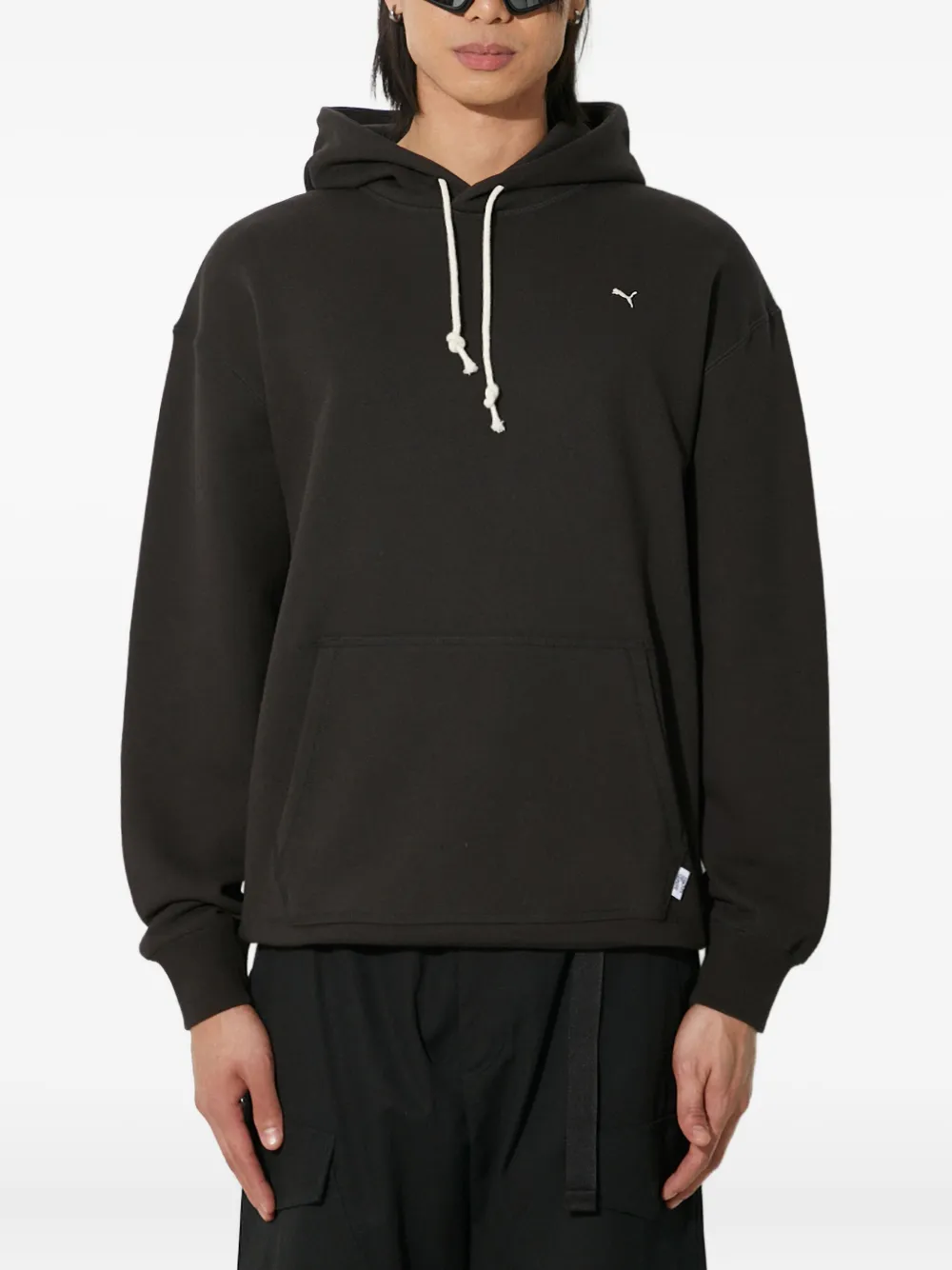 

Худи с вышитым логотипом Puma, черный