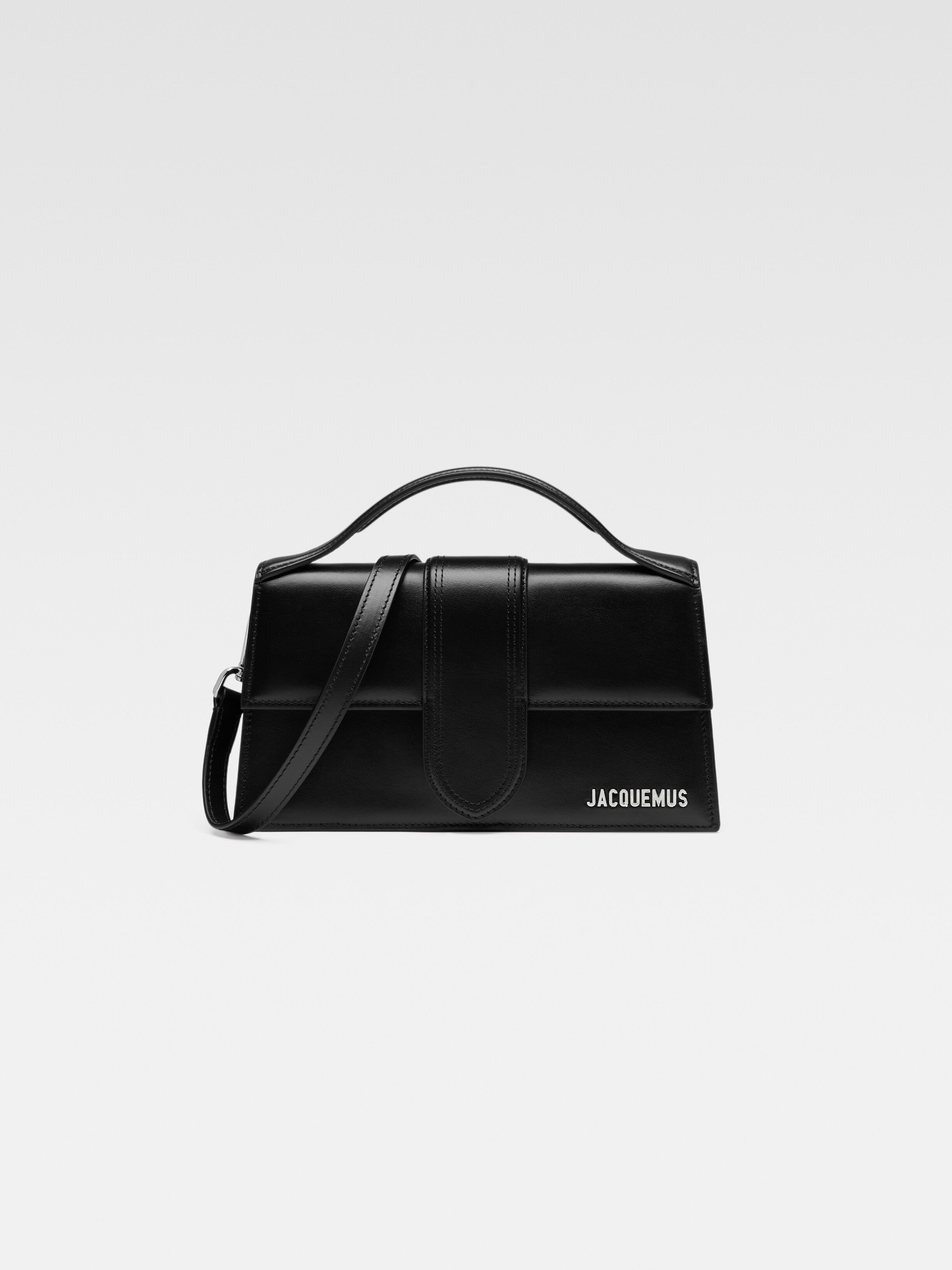 

Сумка-клапан через плечо JACQUEMUS The large Bambino, цвет Black/Silver