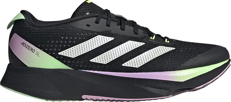 

Кроссовки Adizero SL 'Black Green Spark', черный