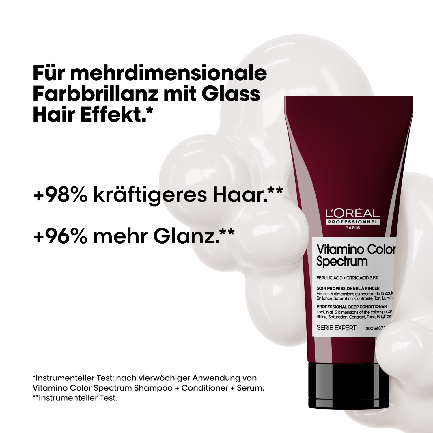 Кондиционер для волос serie expert vitamino color spectrum L Oreal Professionnel Paris, объем 200 мл — фото 2
