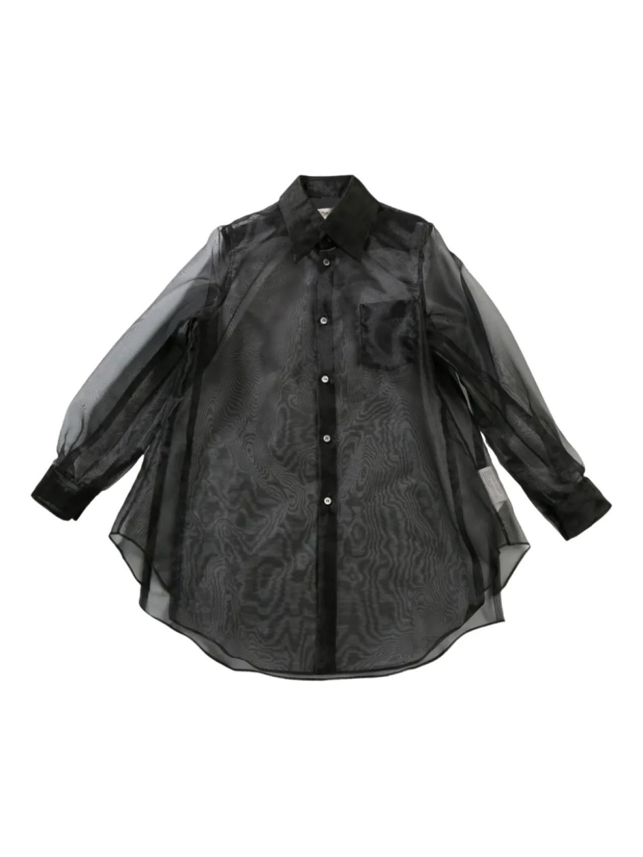 

Полупрозрачная рубашка Comme Des Garçons, черный