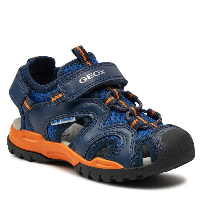 Сандалии Geox J Borealis Boy J450RC 014BU C0685 M Royal/Orange, синий — фото 2