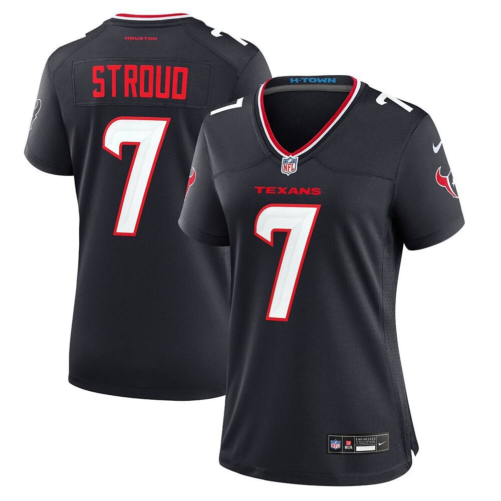 

Женские кроссовки Nike C. Темно-синяя игровая майка Stroud Houston Texans, цвет Txs Navy