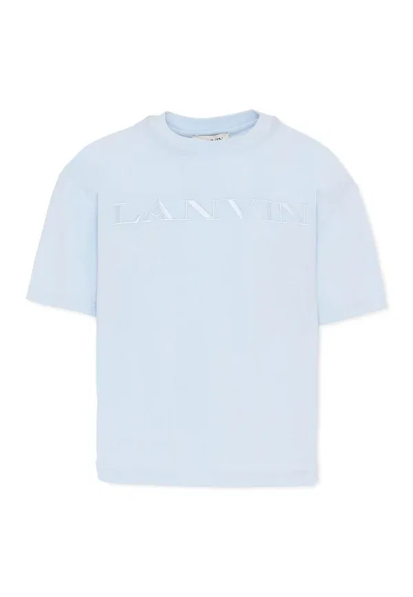Футболка с коротким рукавом и принтом Lanvin, фьорд