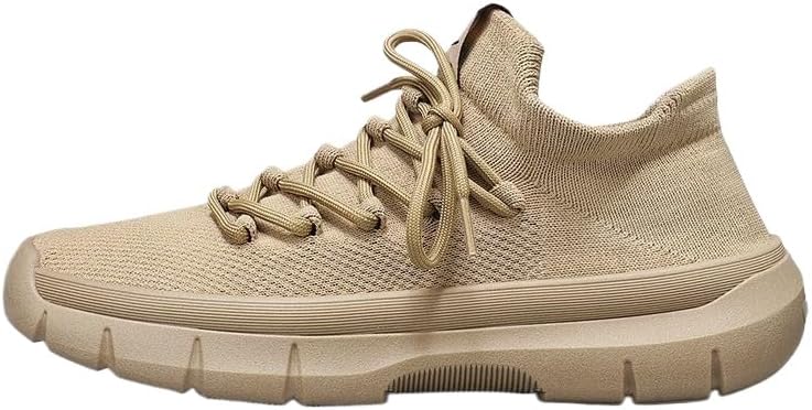 

Мужские кроссовки с дышащей сеткой, носочные, с мягкой подошвой, для спорта и прогулок, на шнуровке Generic, хаки