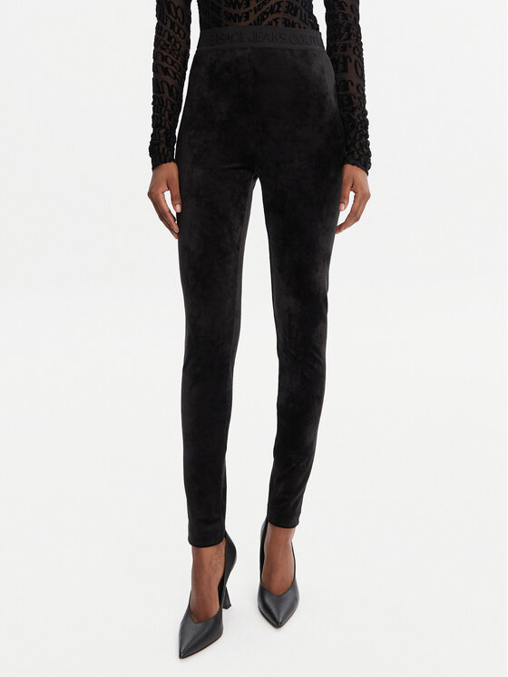 

Леггинсы slim fit 79HAC101 J0241 Versace Jeans Couture, чёрный