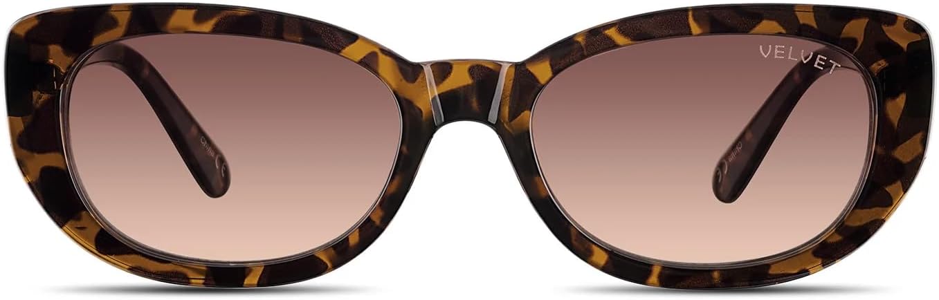 

Солнцезащитные очки Velvet Eyewear женские прямоугольные, модель Harper, черепаховая оправа - 100% защита от УФ-излучения - разработаны для женщин - произведено в США, размер Medium, Tortoise