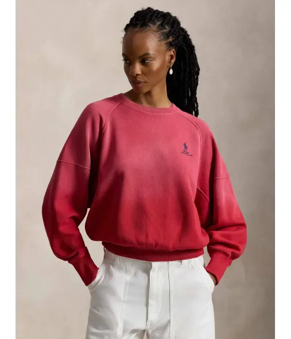 Толстовка relaxed fit Polo Ralph Lauren, красный