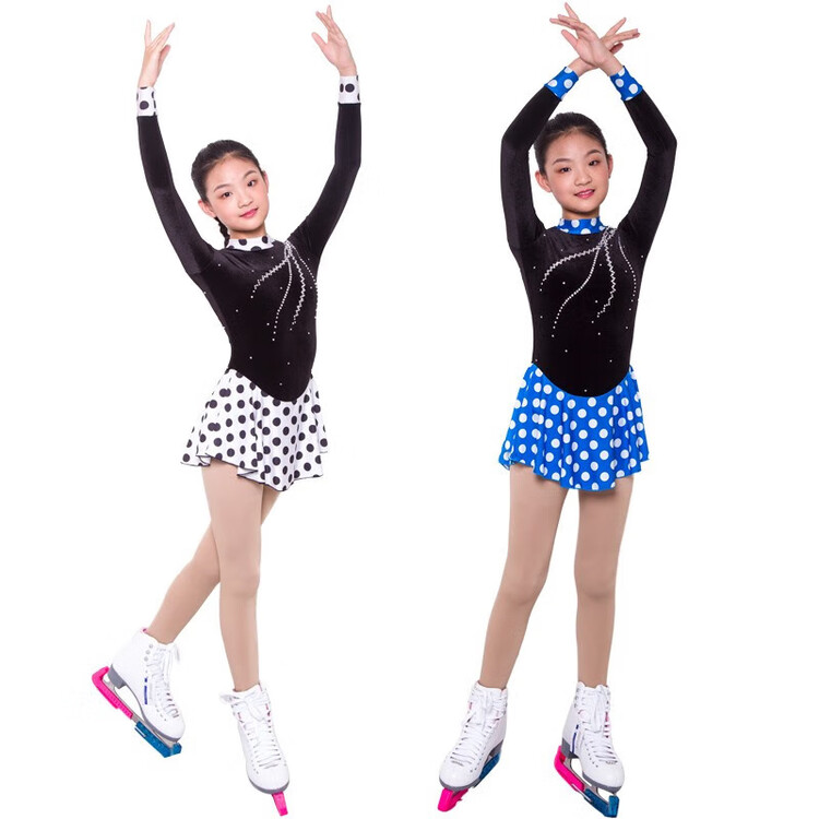 

HEAD Платье для фигурного катания с пайетками для экзаменов и соревнований, black and white, размер 4XL