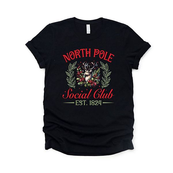 

Футболка North Pole Social Club с принтом оленя Simply Sage Market, Black, Черный, Футболка North Pole Social Club с принтом оленя Simply Sage Market, Black
