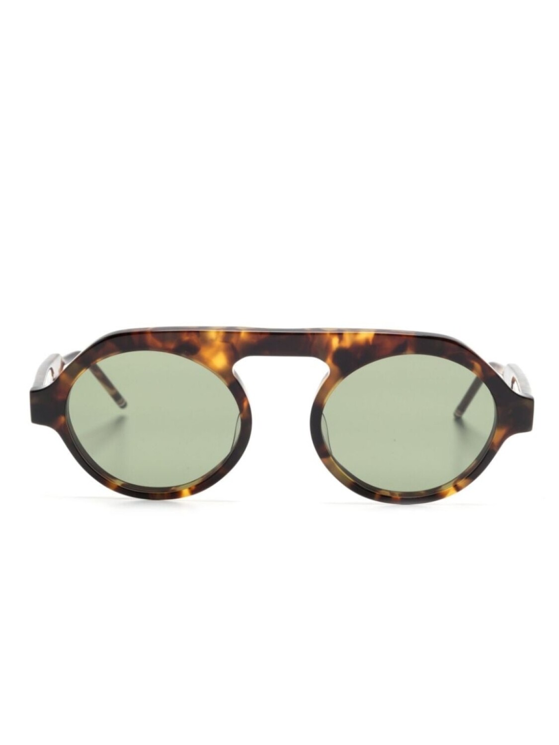 

Thom Browne Eyewear солнцезащитные очки с 4 полосками, коричневый