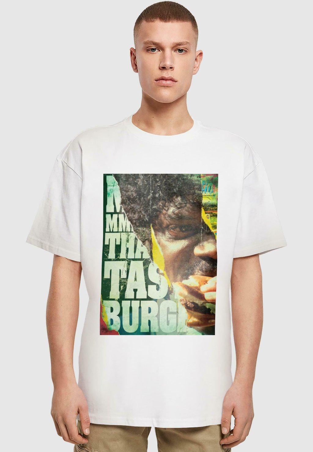 

Футболка с принтом PULP FICTION - KAHUNA BURGER HEAVY OVERSIZE TEE Merchcode, белый