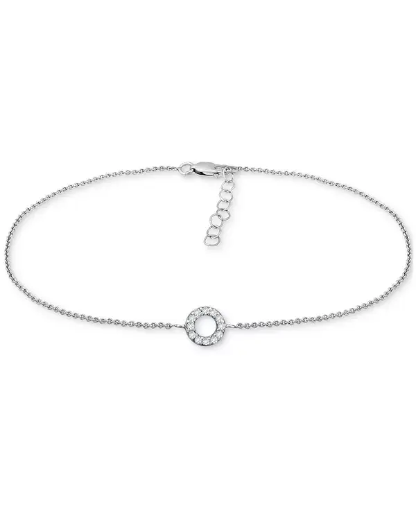 

Браслет на лодыжку с кубическим цирконием, созданный для Macy's Giani Bernini, silver