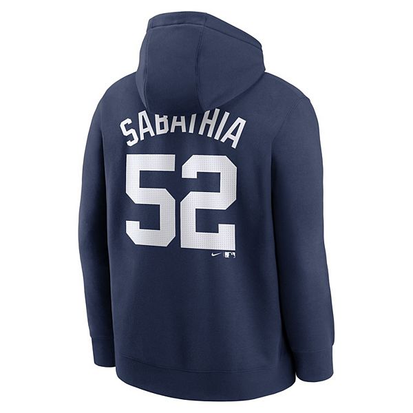 Толстовка с капюшоном New York Yankees с именем и номером игрока CC Sabathia Nike — фото 4