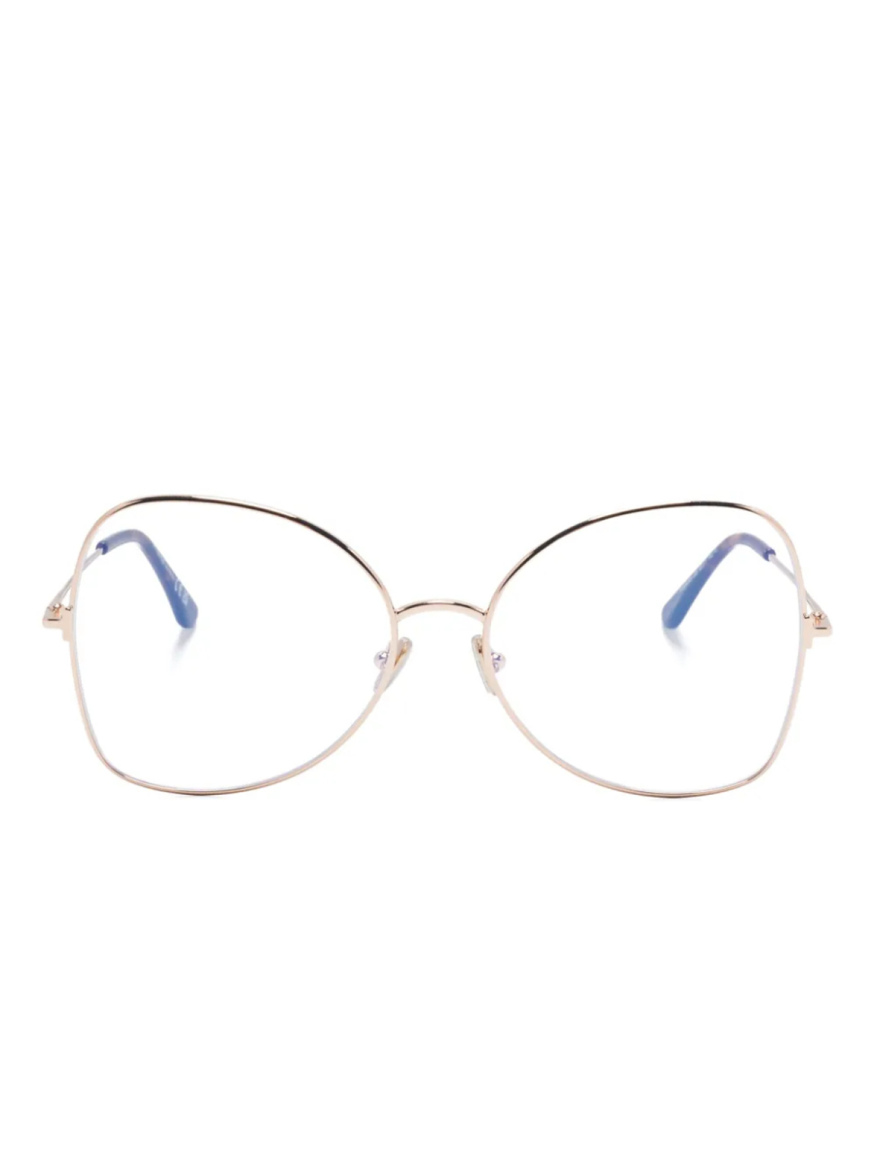 

Очки TOM FORD Eyewear с геометрической оправой, коричневый