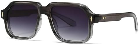 

Модные солнцезащитные очки для женщин и мужчин в стиле ретро с заклепками, современные, для вождения и отдыха на природе, защита от ультрафиолета UV400 MTZJH, Grey Grey