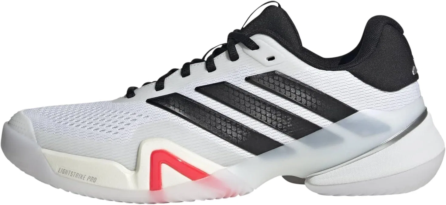 Кроссовки теннисные adidas Barricade 14, White/Black/Lucid Red