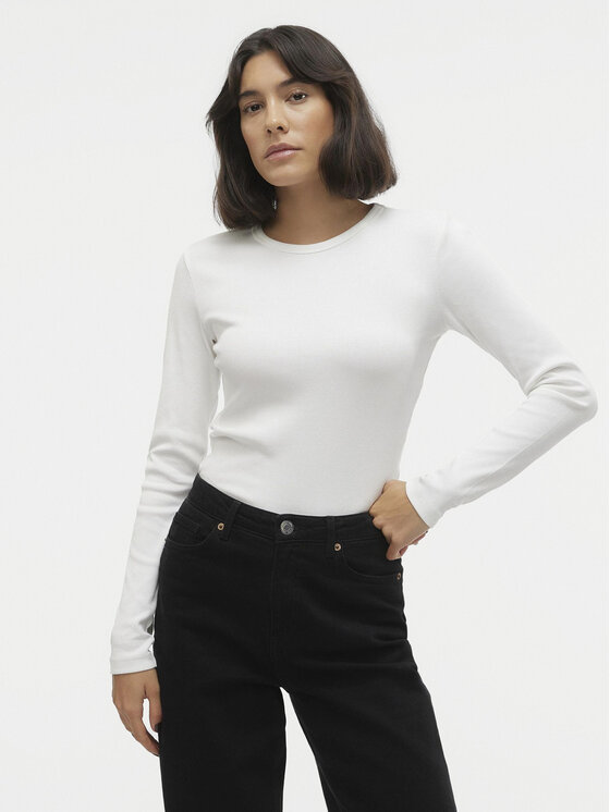 

Блузка облегающего кроя Chloe 10306897 Vero Moda, белый