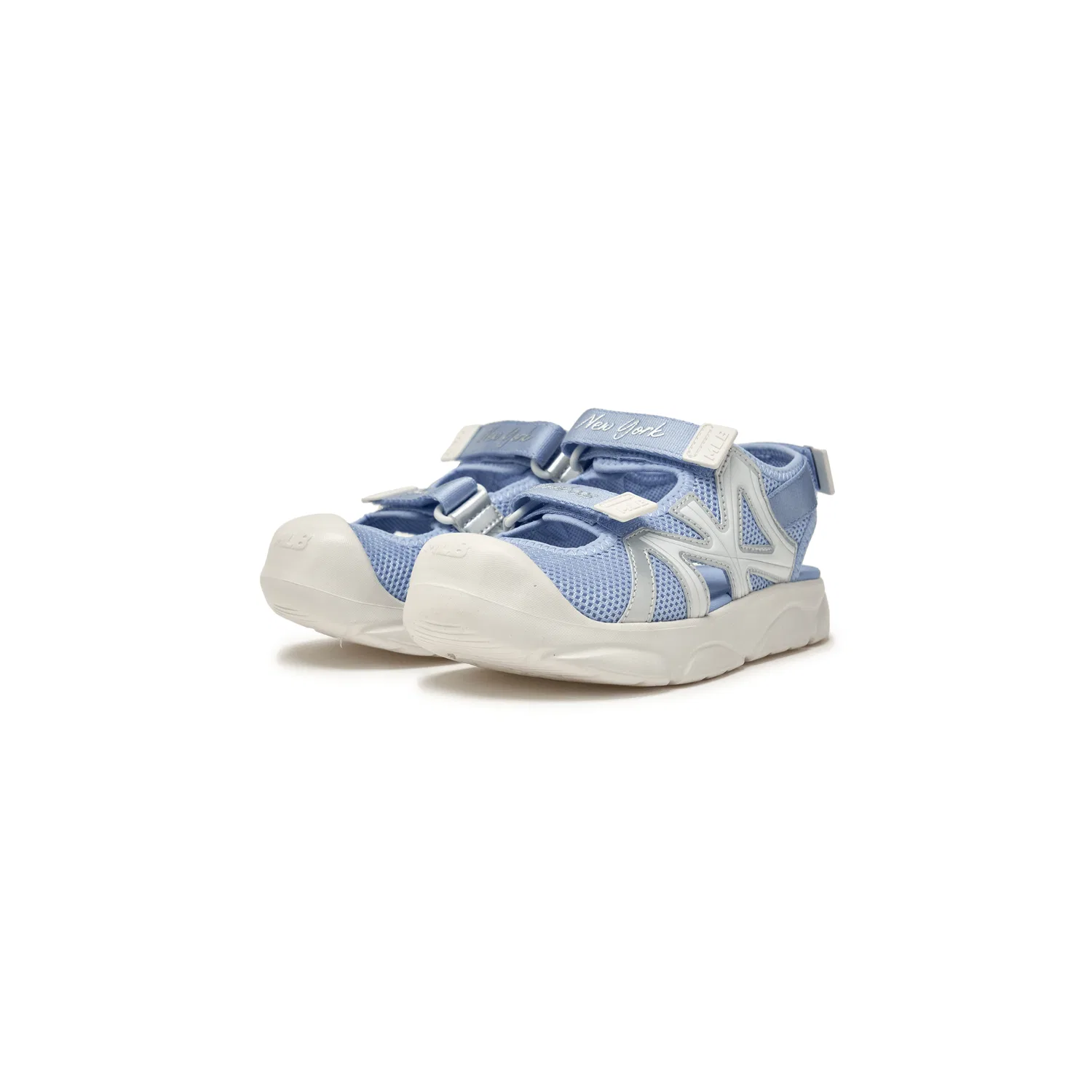 Сандалии детские низкие дышащие MLB KIDS Sky Blue — фото 4