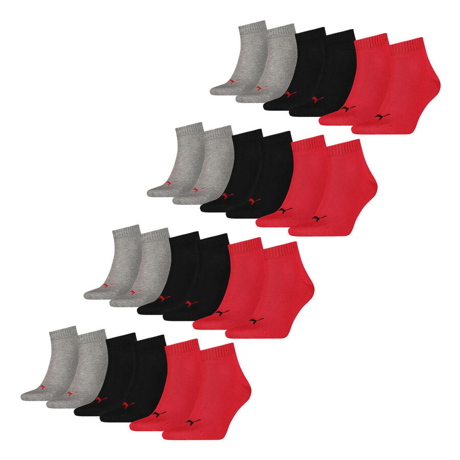 

PUMA Носки четвертного размера, 12 пар, мягкие, удобные, мужские и женские, унисекс - мягкий хлопок