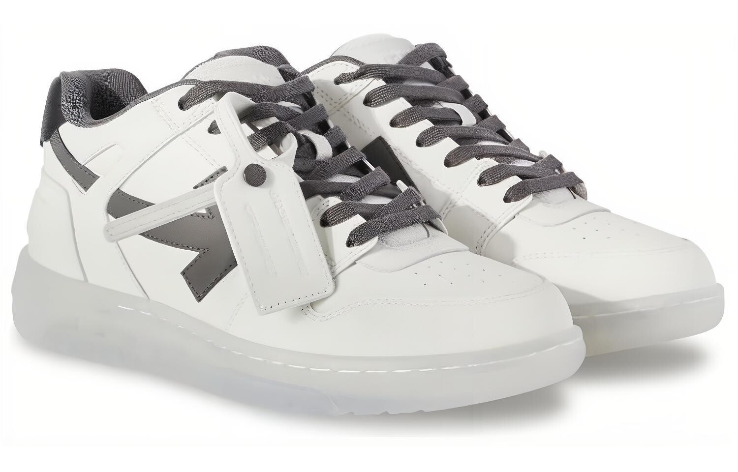 Кроссовки Off-White Out Of Office Two-tone Sneakers, белый / серый — фото 2
