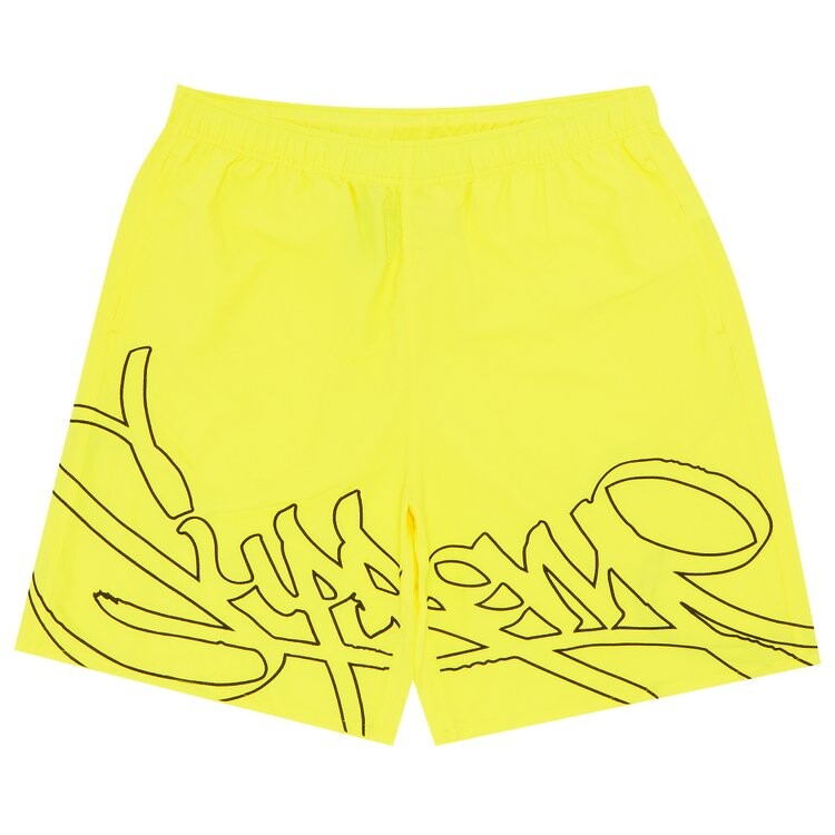 

Шорты Supreme Tag Water Short, желтый