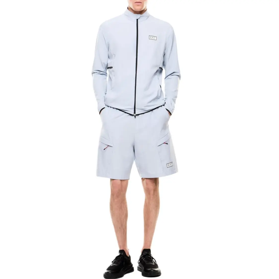 Куртки и пальто EA7 SS26 для мужчин Emporio Armani, sky синий — фото 4