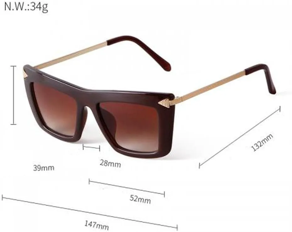 

Солнцезащитные очки Arrow 2027 в винтажном стиле для женщин, черепаховая оправа, градиентные, женские и мужские, защита от УФ-излучения UV400 MTZJH, C13 Leopard