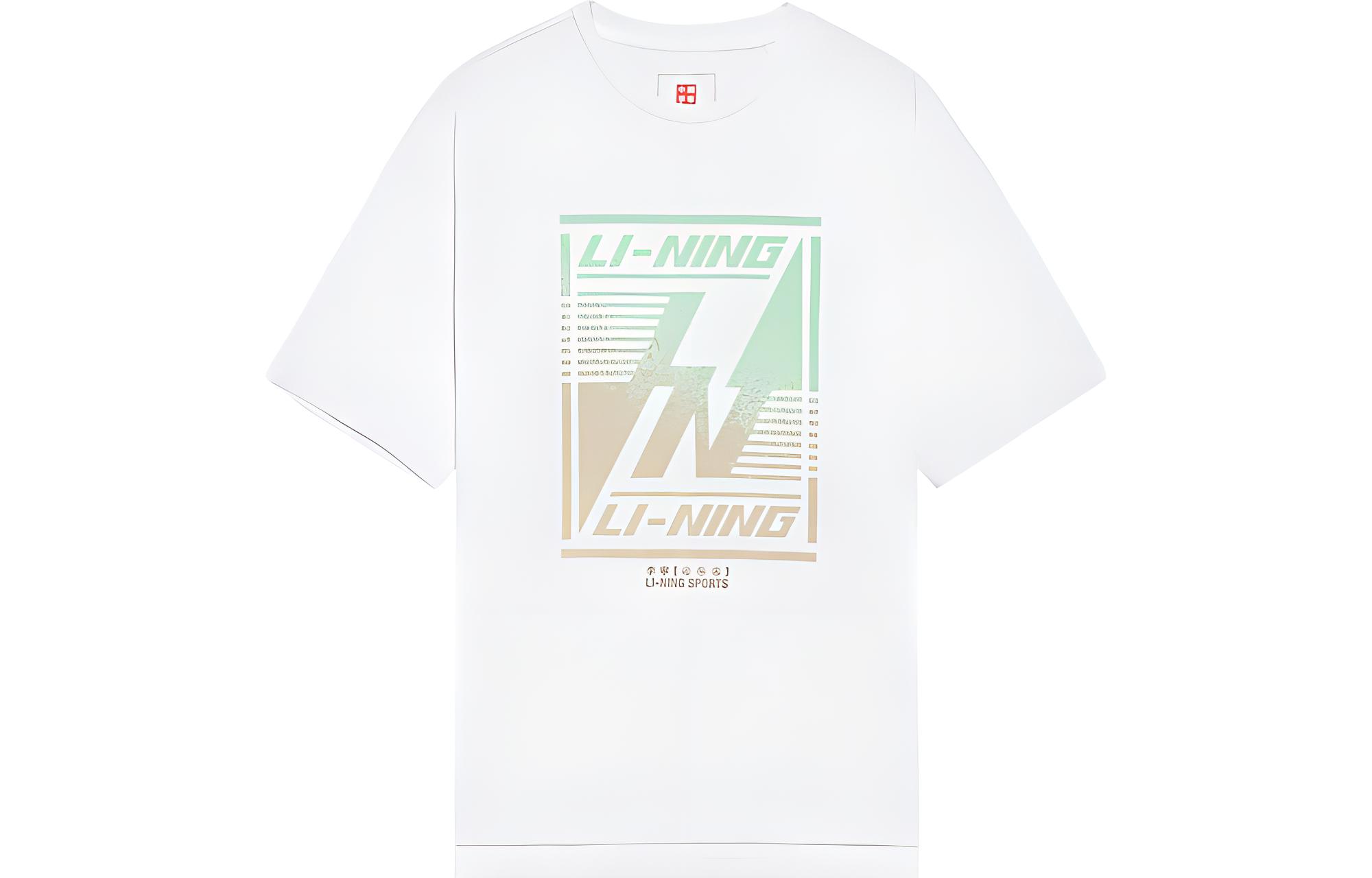 

LiNing Футболка мужская белая, Белый, LiNing Футболка мужская белая