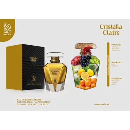 Nylaa Cristalla Claire Eau De Parfum 100ml By Perfume