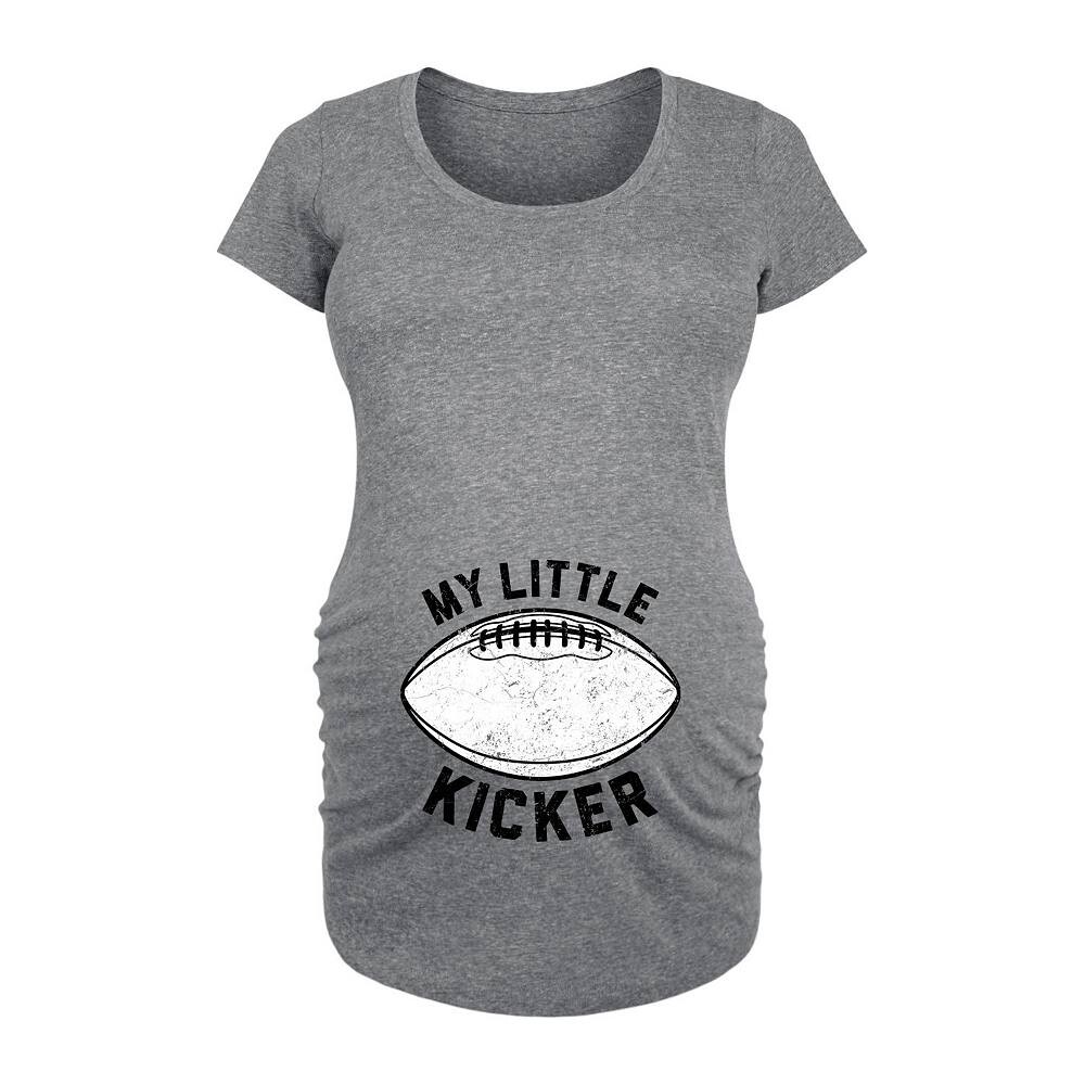 

Футболка с графическим рисунком My Little Kicker для беременных Licensed Character, цвет Heather Gray